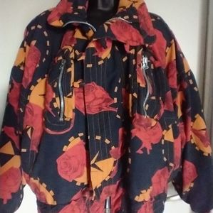 Fire and ice floral jacket size L